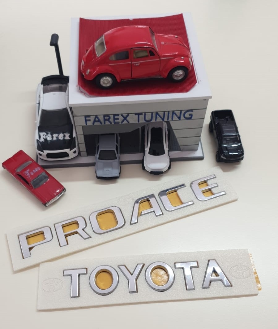 Toyota ve Proace Krom Bagaj Yazısı Seti 2’li 3M 3D ABS